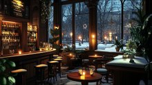 Musique Relaxante _ Ambiance Café Cozy Hivernal ❄️ Neige pour Étude Travail