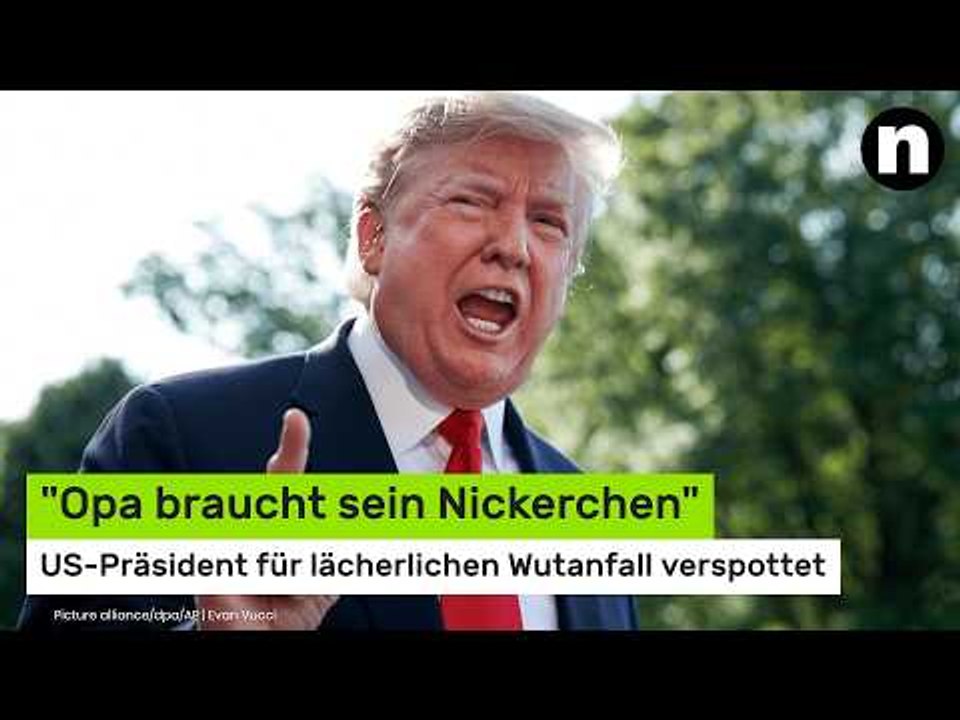 Donald Trump: 'Opa braucht sein Nickerchen' - US-Präsident für lächerlichen Wutanfall verspottet