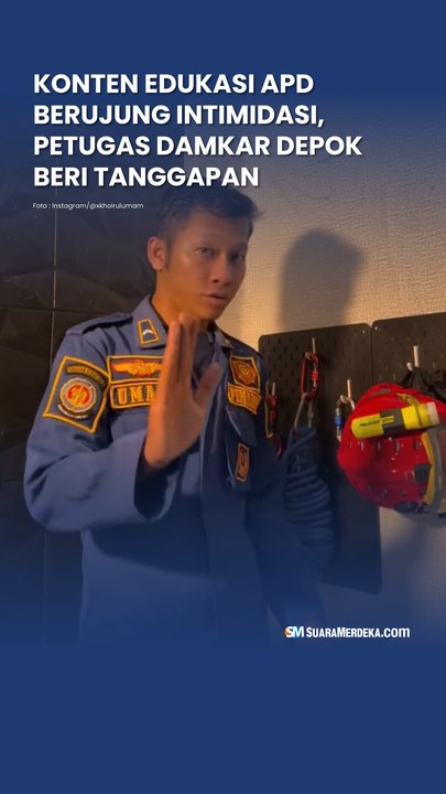 Konten Edukasi APD Berujung Intimidasi, Petugas Damkar Depok Beri Tanggapan