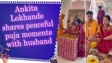 Ankita Lokhande feels ‘peaceful and blessed’ after performing Bhaktambar puja with husband Vicky Jain