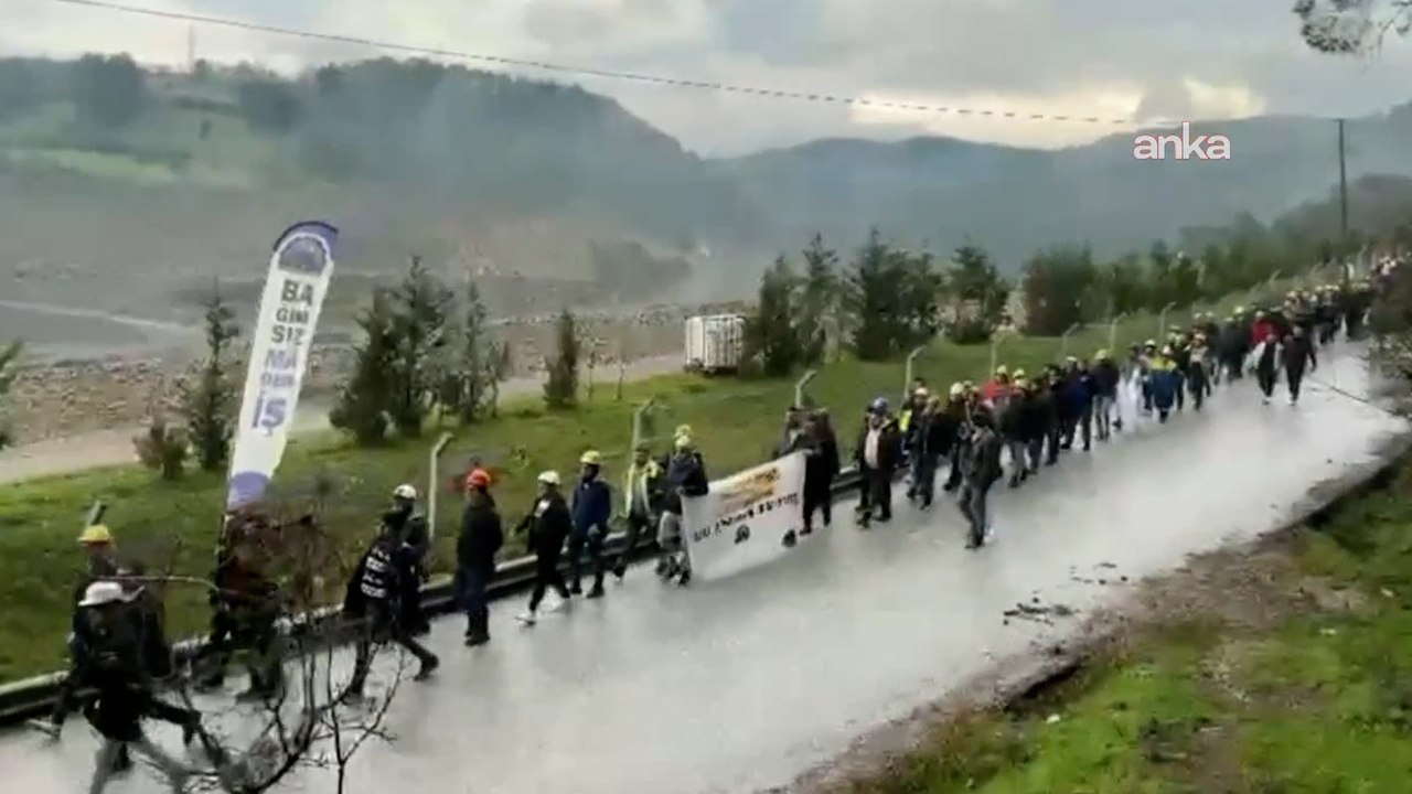 Polyak maden işçilerinden 16 kilometrelik direniş yürüyüşü