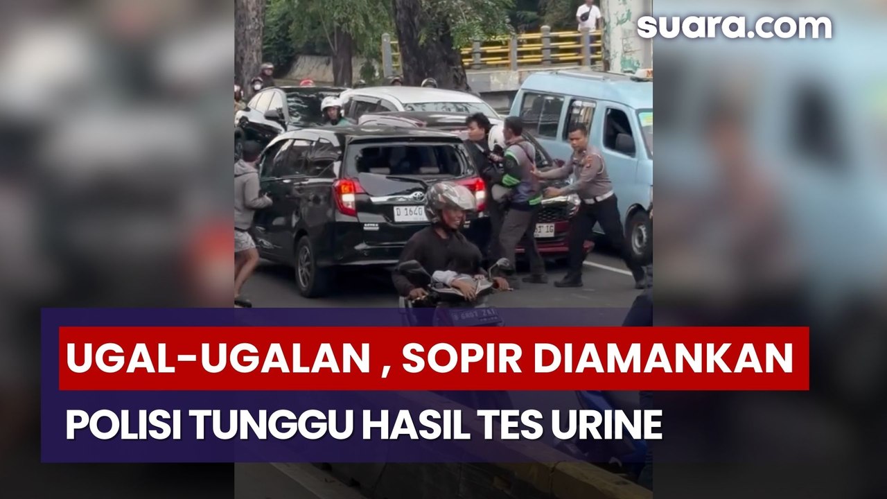 Ugal-Ugalan di Jakarta, Sopir Toyota Calya  Dia...