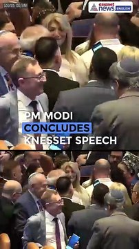 PM Modi Greets Knesset Members After Speech, Selfies Galore in Jerusalem