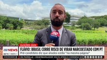 Flávio Bolsonaro diz que Brasil pode virar “narcoestado” com PT