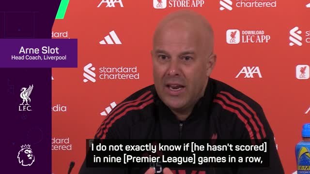 Slot convinced Salah's Premier League goal drought will end