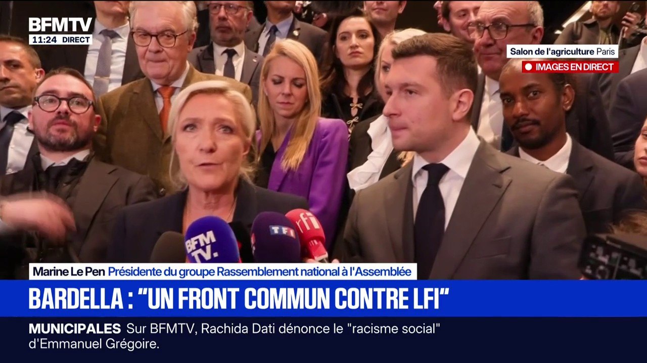Marine Le Pen dit espérer que Jean-Luc Mélenchon "assumera électoralement" les conséquences de sa "politique du pire"