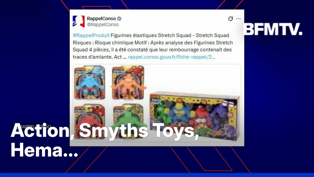 Des jouets pour enfants contenant de l'amiante rappelés