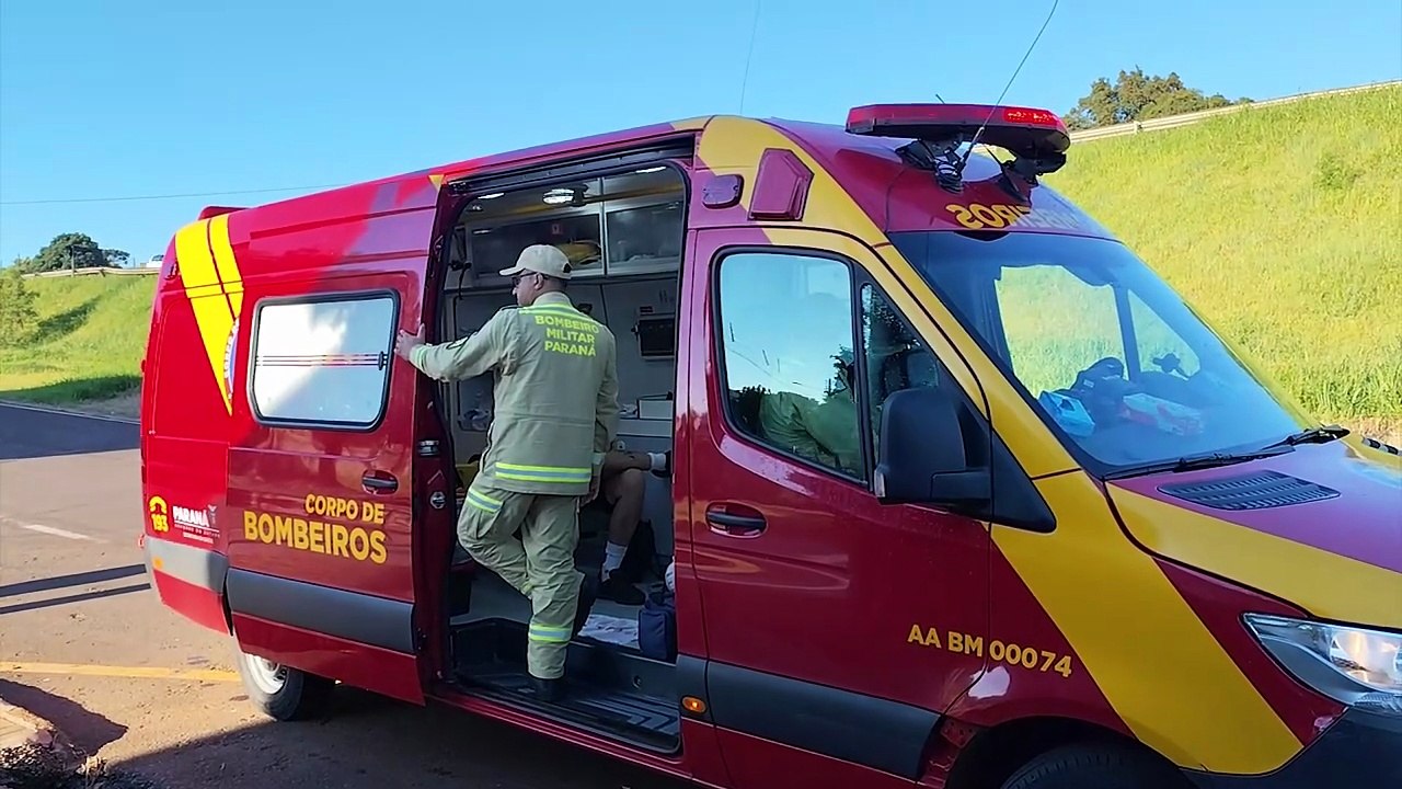 Homem sofre fratura em acidente na marginal da PRc-467, em Cascavel