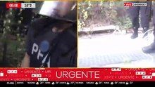 Violencia en vivo en un móvil de A24: agredieron a un camarofrago