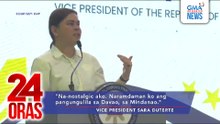 VP Duterte - ‘Di na tinitingnan ‘yung tsansang makauwi si ex-Pres. Duterte; ‘di pinag-uusapan | 24 Oras