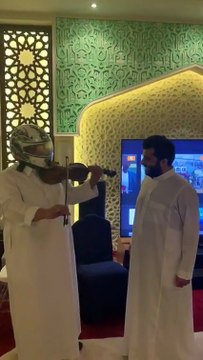بالفيديو... آل شيخ يعثر على عازف الكمان وينشر فيديو لهما معًا