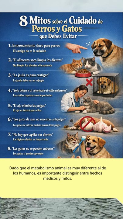 8 mitos sobre el cuidado de perros y gatos que debes evitar
