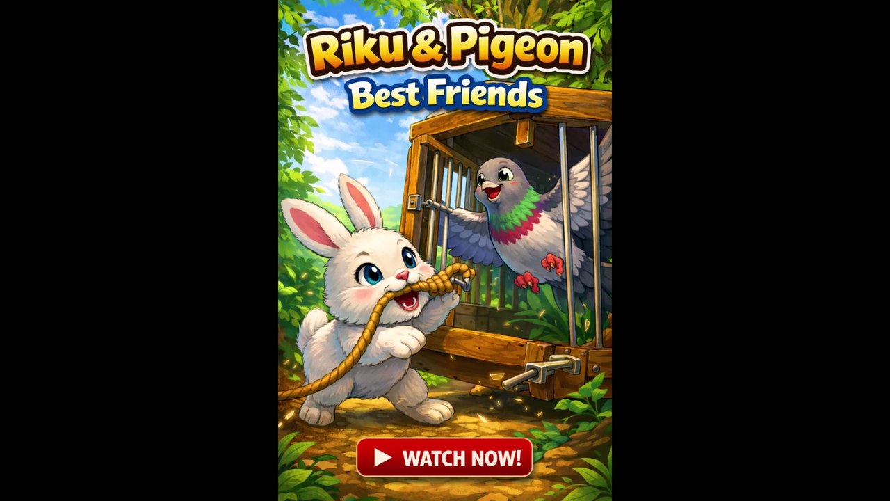 Riku & Pigeon 🐰🕊️ | Best Friends Forever | Heartwarming Animal Rescue Story for Kids
