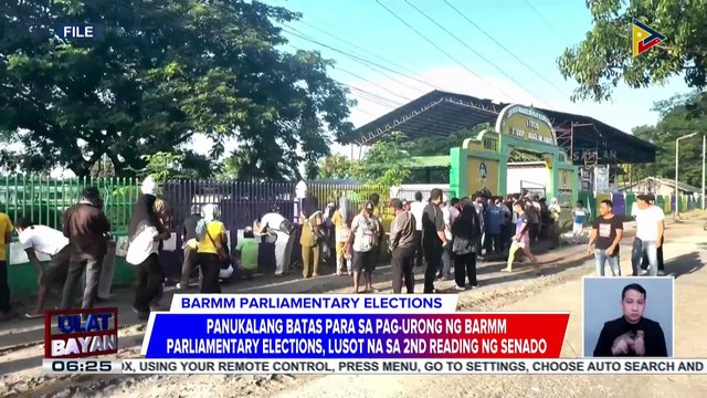 Panukalang batas para sa pag-urong ng BARMM Parliamentary elections, lusot na sa 2nd reading ng senado