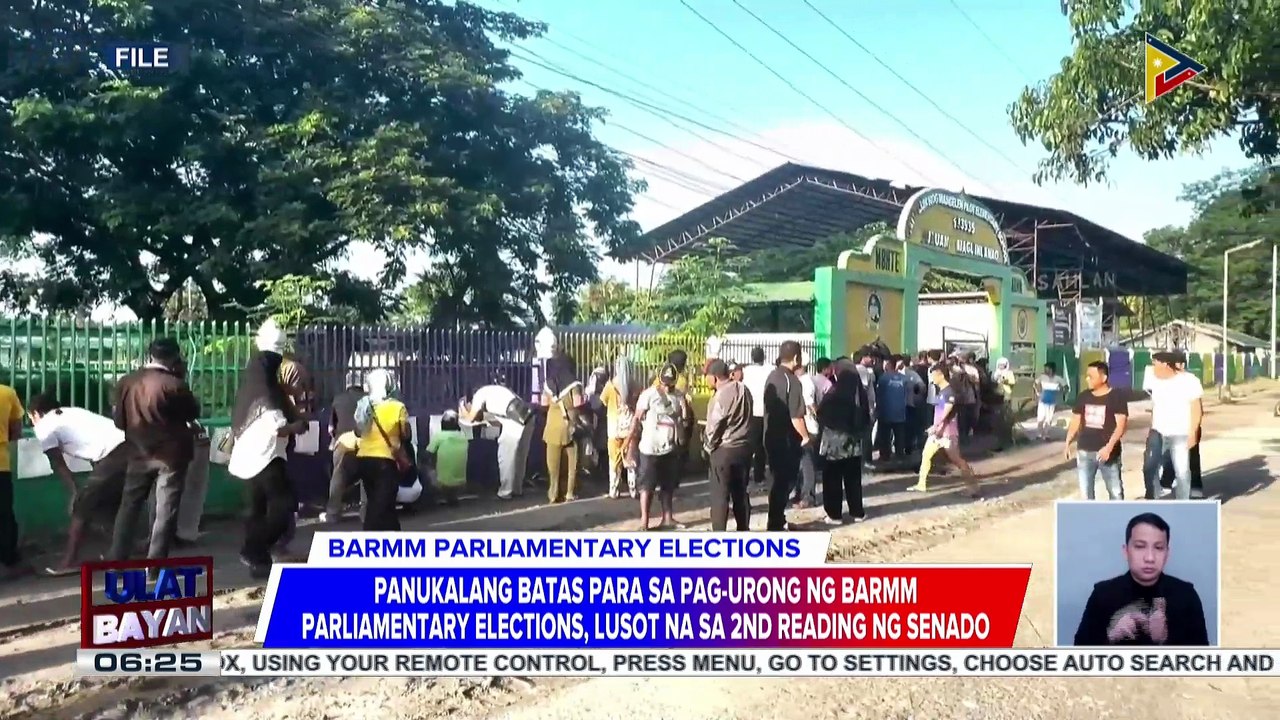 Panukalang batas para sa pag-urong ng BARMM Parliamentary elections, lusot na sa 2nd reading ng senado