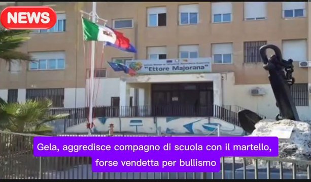 Gela, aggredisce compagno di scuola con il martello, forse vendetta per bullismo.#cronaca #giallo #ansa #notizie