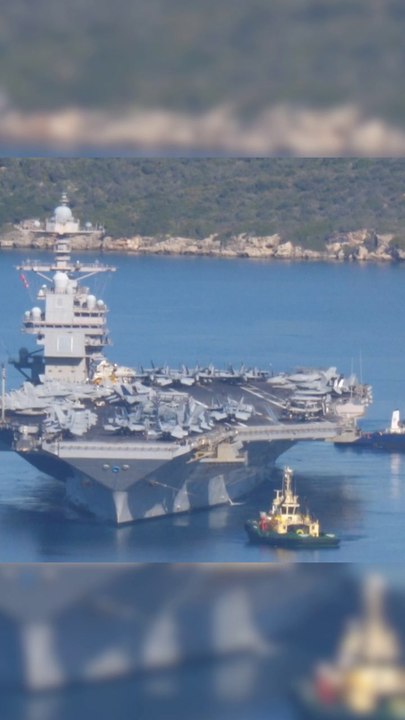 USS Gerald R Ford, leaves Crete - as US moves to Middle East