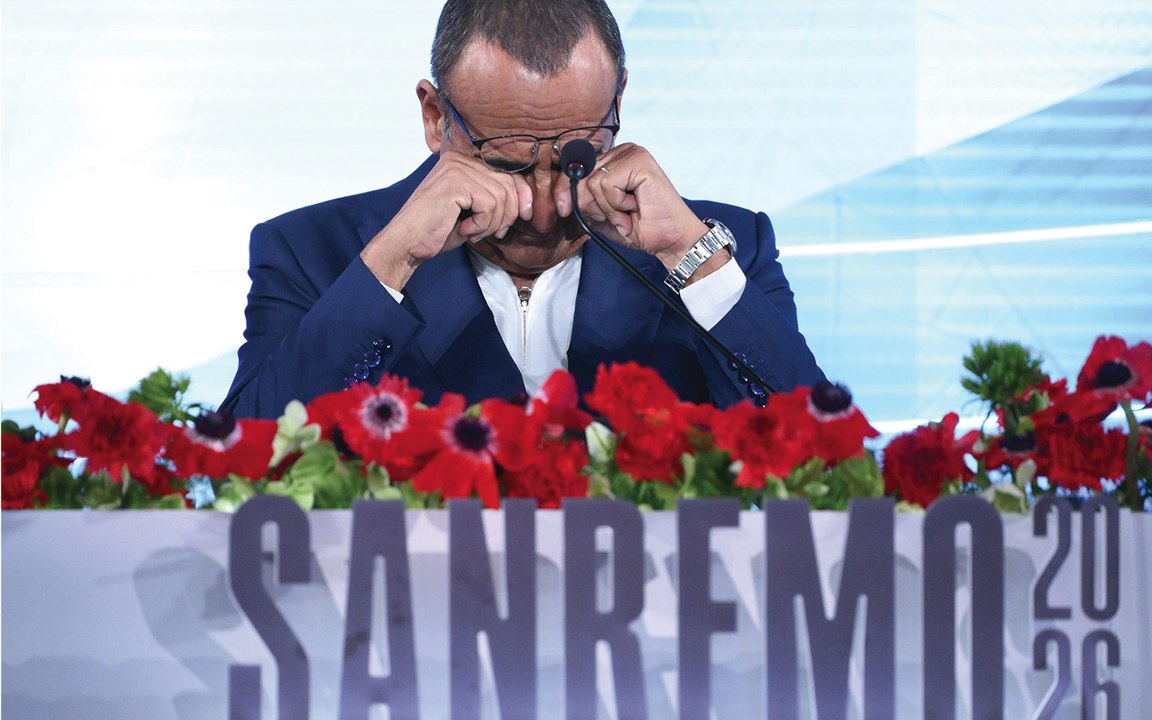 A Sanremo gli ascolti calano, lo share no: «È cresciuto? Continuiamo a pedalare», dice Conti