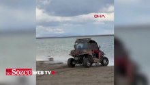 Koruma altındaki Seyfe Gölü'nde off-road yapan ATV sürücüsüne işlem