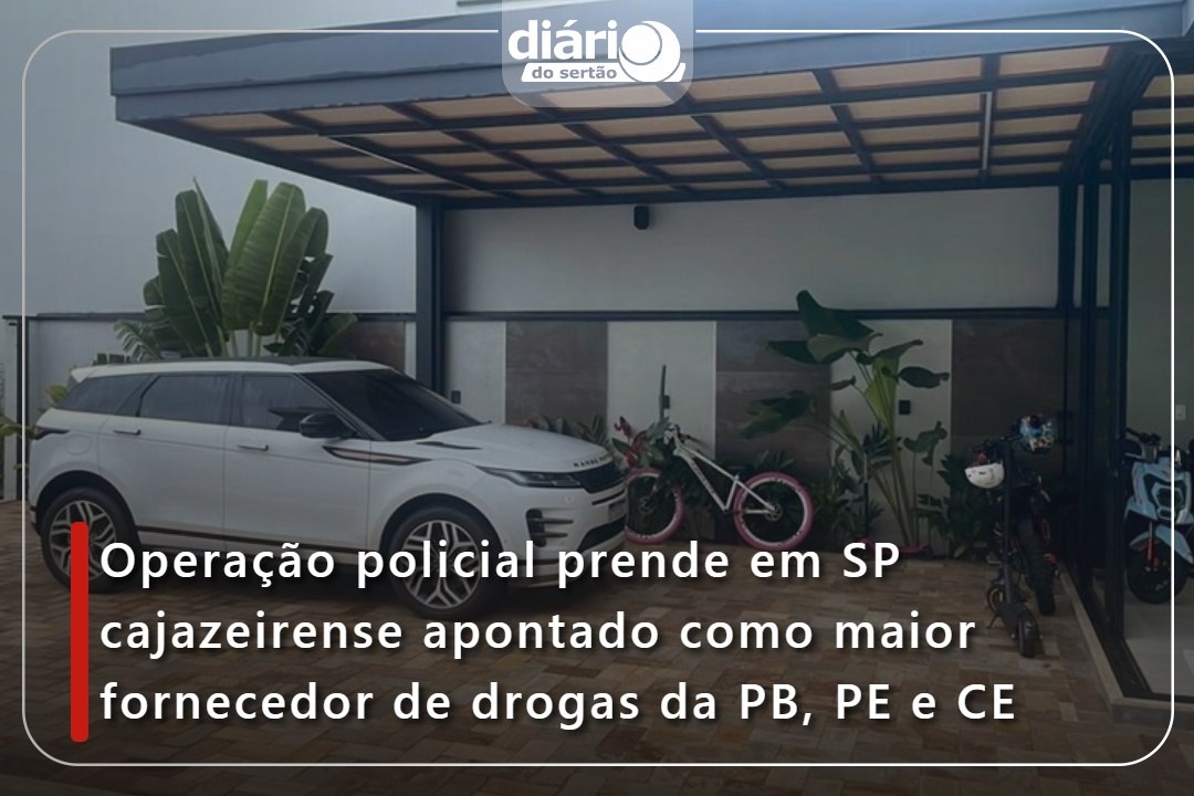Operação policial prende em SP cajazeirense apontado como maior fornecedor de drogas da PB, PE e CE