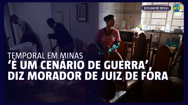 Água subiu 2m em casa de Juiz de Fora: É um cenário de guerra