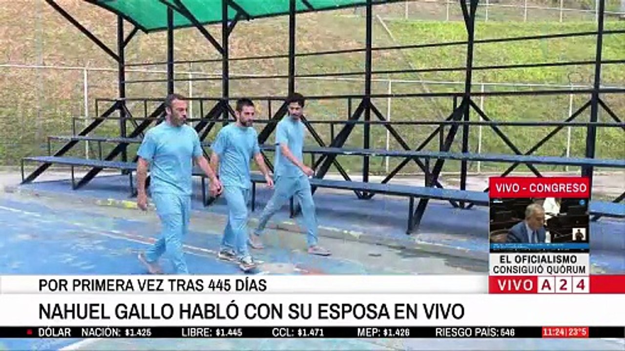 Nahuel Galló se comunicó por primera vez con su familia luego de 445 días secuestrado por el régimen chavista