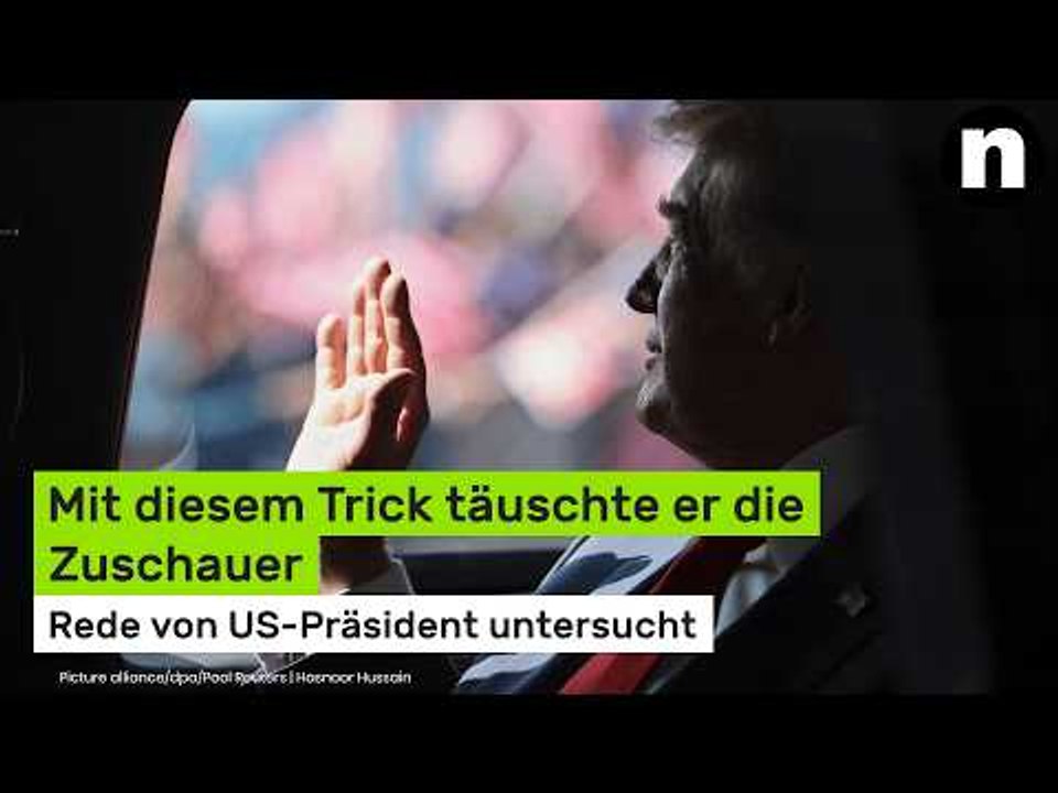 Donald Trump: Rede von US-Präsident untersucht - mit diesem Trick täuschte er die Zuschauer