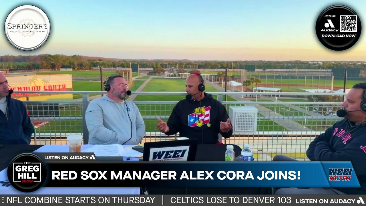 Part 1- Red Sox manager Alex Cora Live from Fort Myers, Red Sox Spring Training! ||The Greg Hill Show!