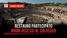 Restauro partecipato, boom accessi al Colosseo