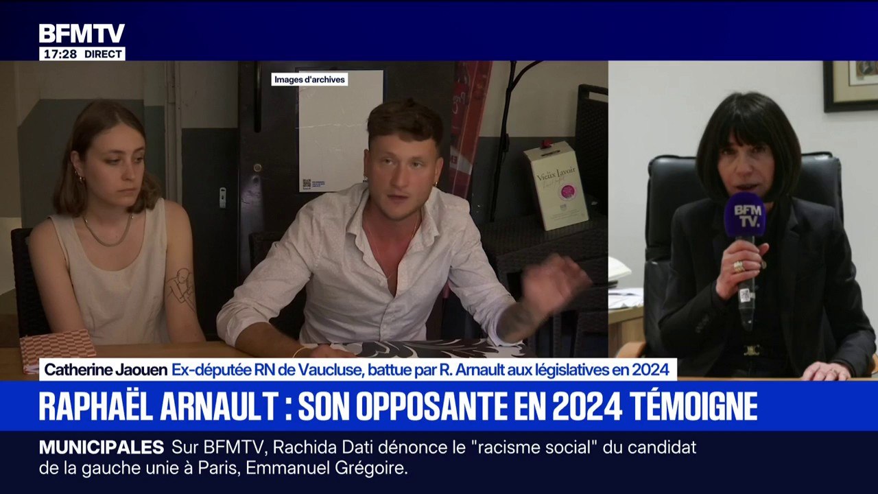Catherine Jaouen (ex-députée RN, battue par Raphaël Arnault aux législatives en 2024) évoque une campagne "compliquée" et des "intimidations" de la part de la Jeune garde
