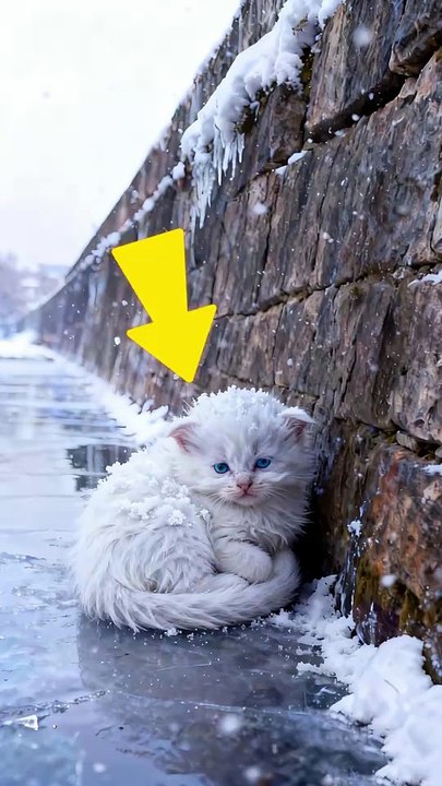 A dog rescues a trapped cat, and the kitten's plea for help results in the dog giving the dog a home in return