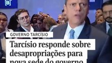Tarcísio responde sobre desapropriações para nova sede do governo no centro de SP