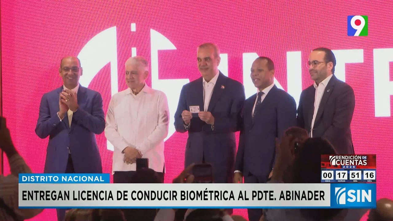 Abinader recibe licencia de conducir con estándares internacionales | Primera Emisión SIN