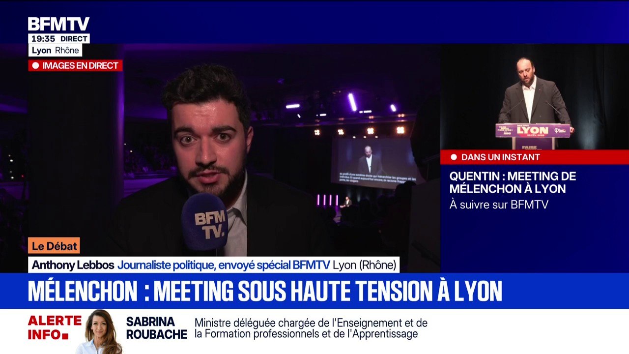 Mort de Quentin Deranque: Jean-Luc Mélenchon (LFI) en meeting sous tension à Lyon pour soutenir la candidate insoumise