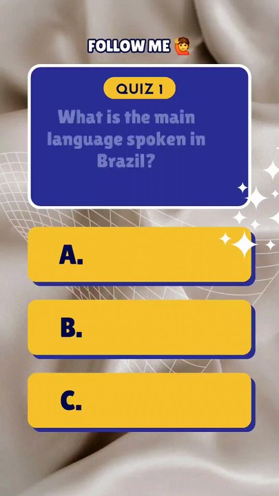 What is the main language spoken in Brazil? #quiz