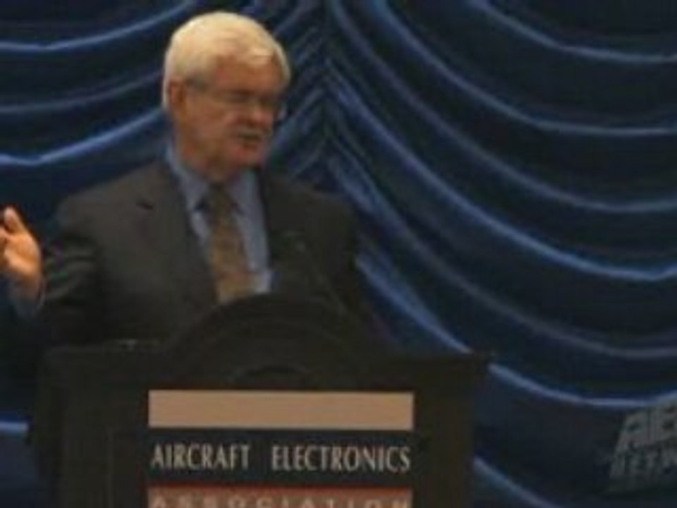 Gingrich At AEA 2008: Progress, Technology, Aviation! ...
