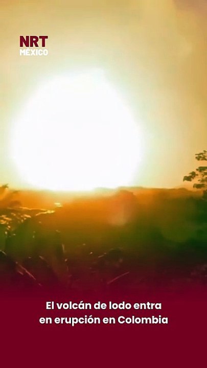 🌋⚠️ Un volcán de lodo en Colombia entró en erupción, generando alarma entre habitantes de la zona.