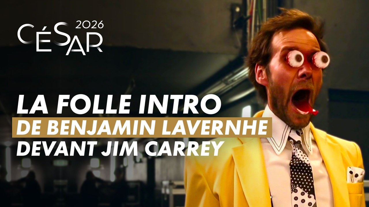 La folle intro de Benjamin Lavernhe devant Jim Carrey - César 2026 - CANAL+