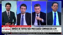 CPI do Crime Organizado: irmãos de Toffoli não precisarão comparecer