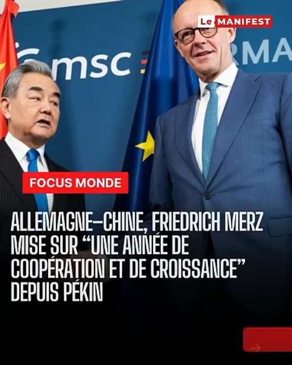 🇩🇪🤝🇨🇳 Depuis Pékin, Friedrich Merz lance une « année de coopération et de croissance » entre l’Allemagne et la Chine. 💼✈️Commande géante d’Airbus, investissements, tensions commerciales… l’Europe redessine sa stratégie face aux États-Unis. 🌍