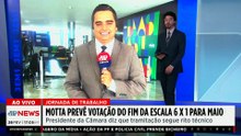 DEVE SER APROVADA? Motta prevê votação do fim da escala 6x1 em maio