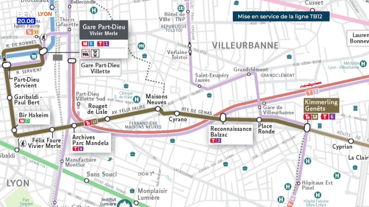 Mobiles : mise en service de la ligne TB12