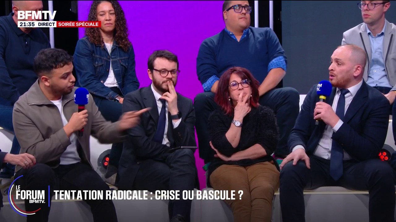 FORUM BFM - L'échange tendu entre Matthieu Valet, député RN, et Iliès, étudiant et militant anti-raciste