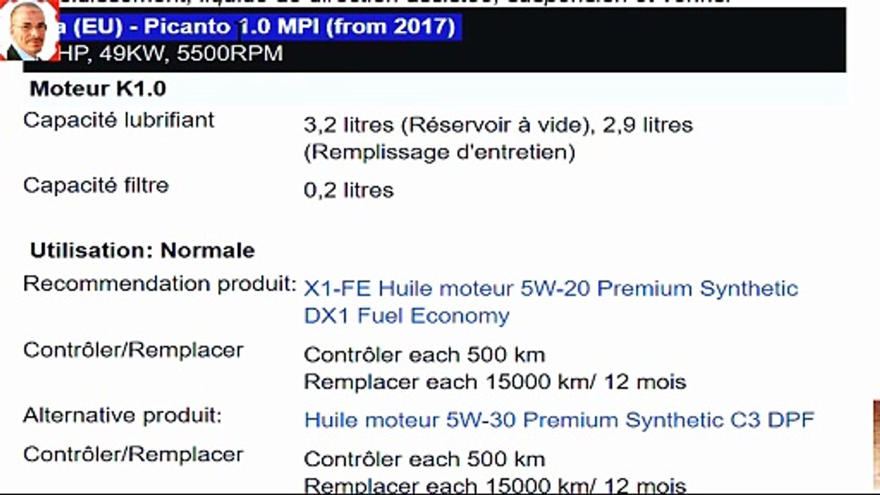 Kia (EU) - Picanto 1.0 MPI (from 2017)