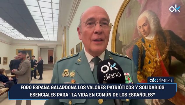 Foro España galardona los valores patrióticos y solidarios esenciales para la vida en común de los españoles