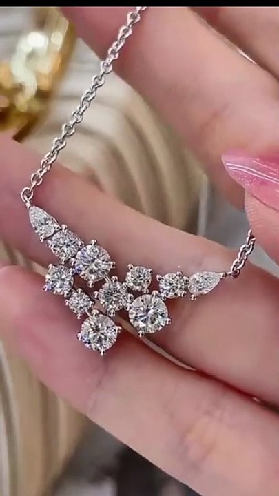 Luxury 4.8CT Moissanite Necklace 💎 Elegant Wedding Jewelry Deal