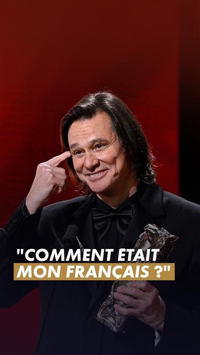 Le discours en français du César d'honneur, Jim Carrey ✨