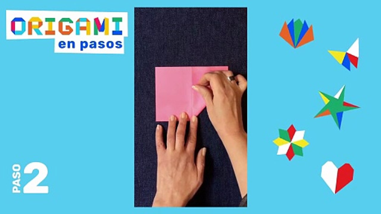 Origami en pasos CORAZÓN