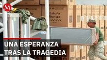 Después de 4 meses entregan colchones, lavadoras y estufas a damnificados en el norte de Veracruz