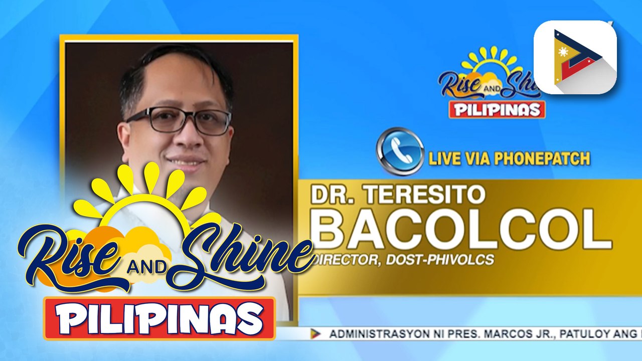 Panayam kay DOST-PHIVOLCS Director Teresito Bacolcol kaugnay sa nagpapatuloy na pag-aalburoto ng Bulkang #Mayon at ang muling pagbuga ng abo ng Bulkang #Kanlaon kagabi